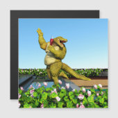 Funny Crocodile Champagne Pool Party Art (Front/Back)