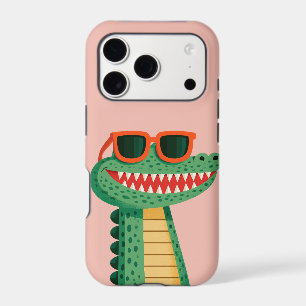 Funny Crocodile Sunglasses Cute Cartoon Animal iPhone 17 Pro Case
