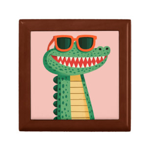 Funny Crocodile Sunglasses Cute Cartoon Animal Gift Box