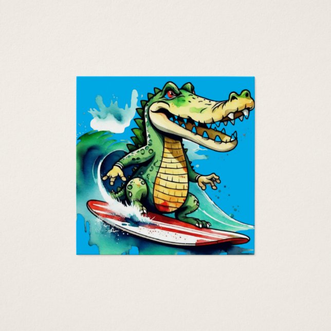 Funny crocodile surfing (Front)