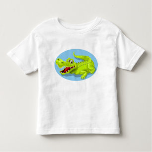 funny crocodile toddler t-shirt