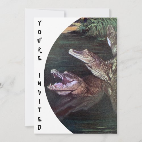 Funny Crocodiles Invitations