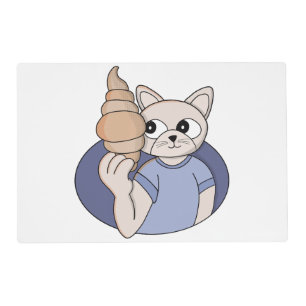 Funny Croissant Cat Placemat