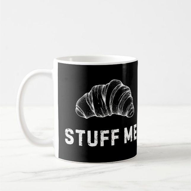 Funny Croissant Coffee Mug (Left)