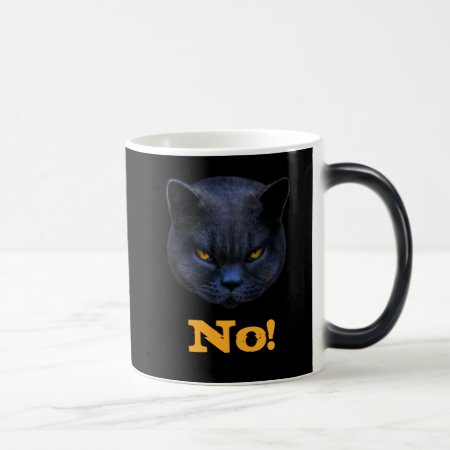 Funny Cross Cat Says No Magic Mug