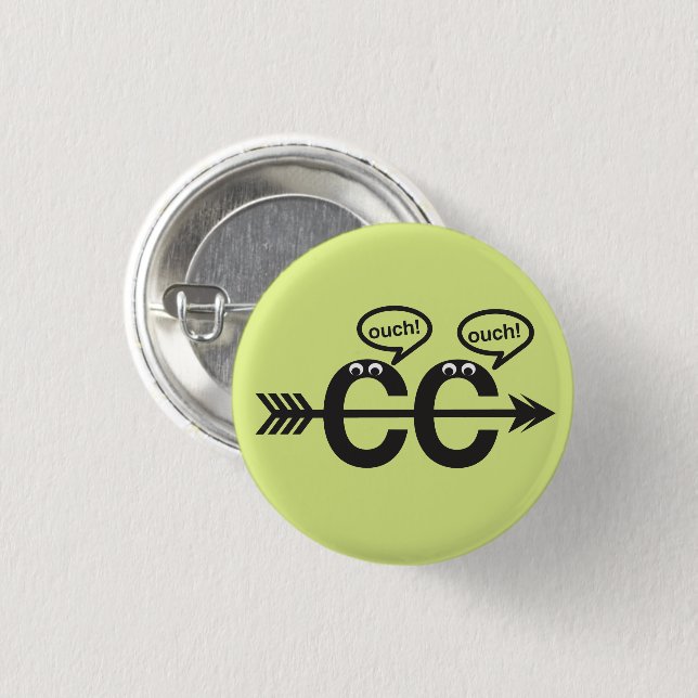Funny Cross Country Running © Ouch! Button (Front & Back)