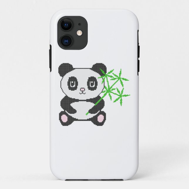 Funny cross-stitch panda Case-Mate iPhone case (Back)