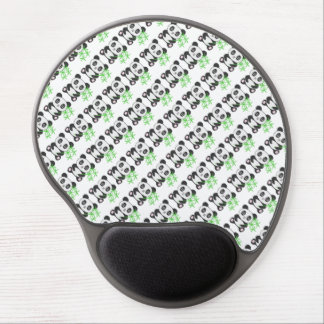 Funny cross-stitch panda gel mouse pad