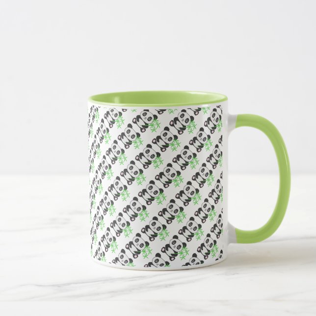 Funny cross-stitch panda mug (Right)