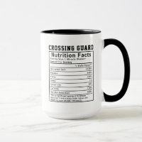 Funny Crossing Guard Nutrition Facts Staff Worker