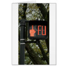 Funny Crosswalk says FU