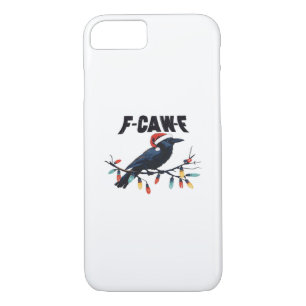 Funny Crow Christmas Classic Retro Design iPhone 8/7 Case