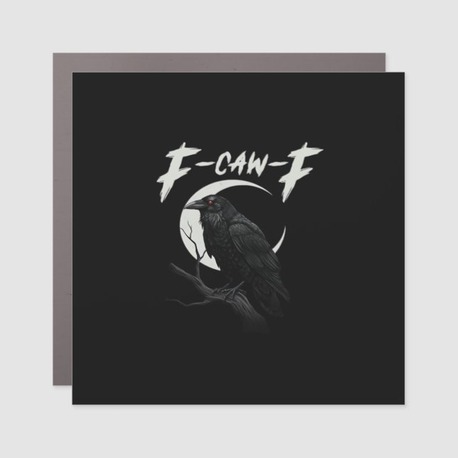 Funny Crow Essential Creative Casual Car Magnet (Front)