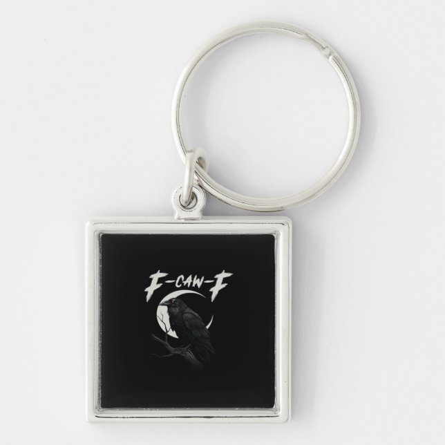 Funny Crow Essential Creative Casual Keychain (Front)