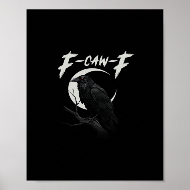 Funny Crow Essential Creative Casual Poster (Front)
