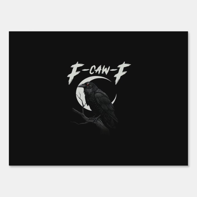 Funny Crow Essential Creative Casual Sign (Front)