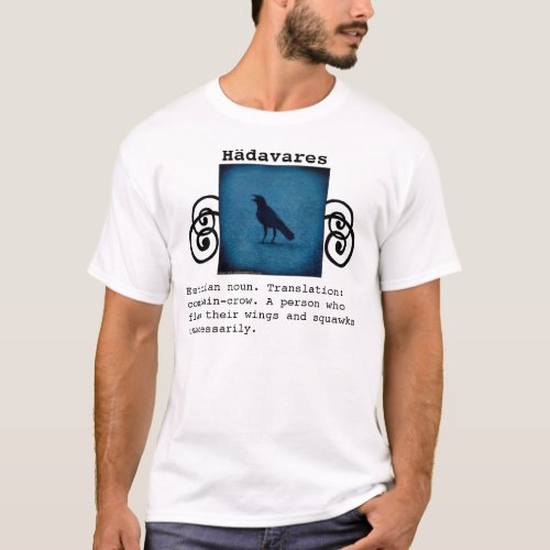 Funny crow Estonian definition tee shirt