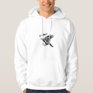 Funny Crow F-Caw-F Essential Minimal Clean Hoodie