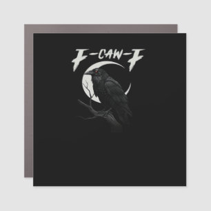 Funny Crow Retro Classic Style Car Magnet