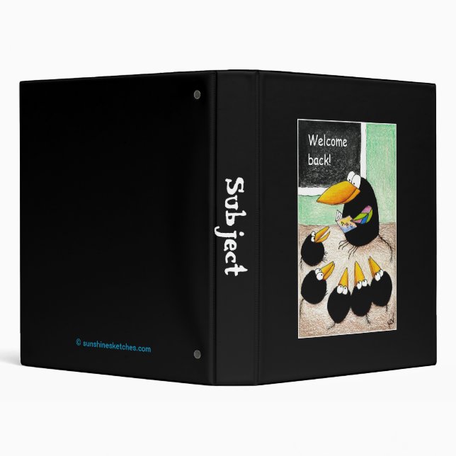 Funny Crow Teacher & Students Binder (Background)