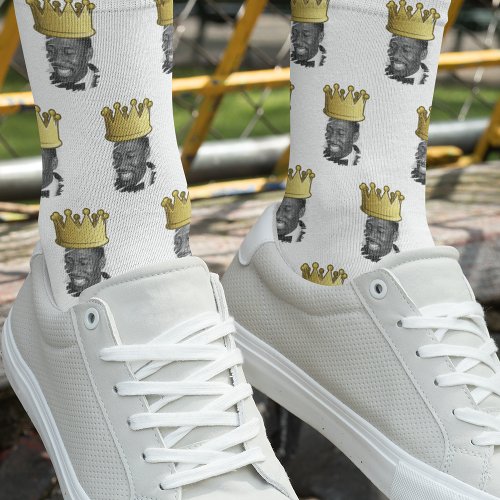 Funny Crown Photo  Socks