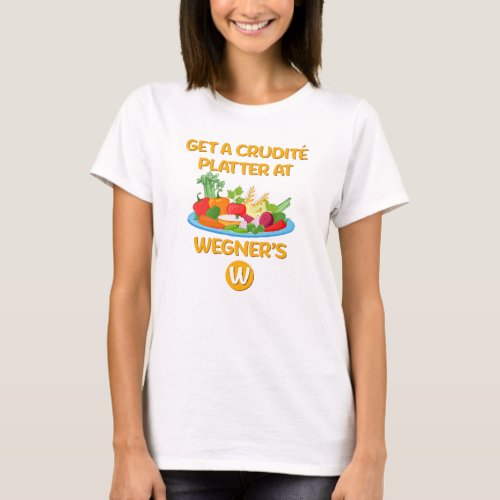 Funny Crudit Platter Wegners Veggie Tray T_Shirt