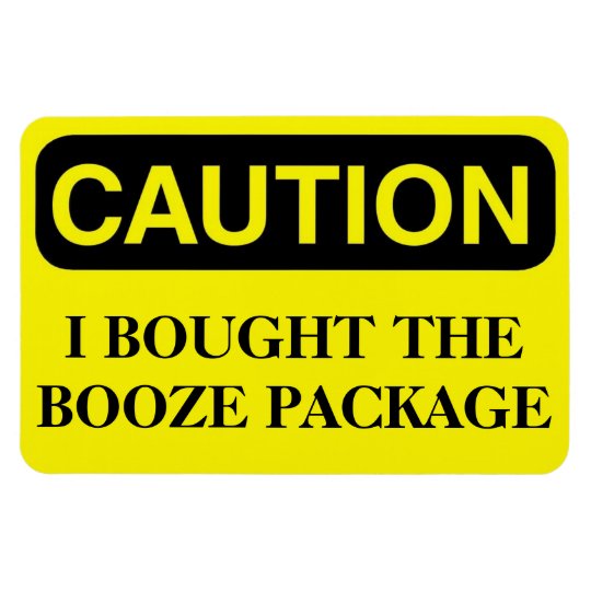 Funny Cruise Cabin Door Magnet Booze Package Zazzle Com