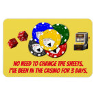 Funny Cruise Cabin Door Magnet - Casino
