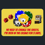 Funny Cruise Cabin Door Magnet - Casino<br><div class="desc">Bring some laughs along on your vacation with this funny magnet to display on your cruise ship cabin or stateroom door!</div>