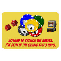 Funny Cruise Cabin Door Magnet - Casino