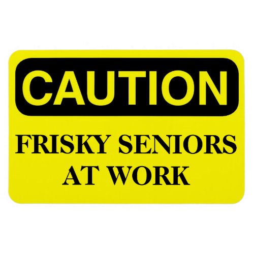 Funny Cruise Cabin Door Magnet _ Frisky Seniors