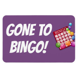 Funny Cruise Cabin Door Magnet - Gone to Bingo