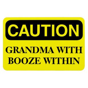 Funny Cruise Cabin Door Magnet - Grandma Booze