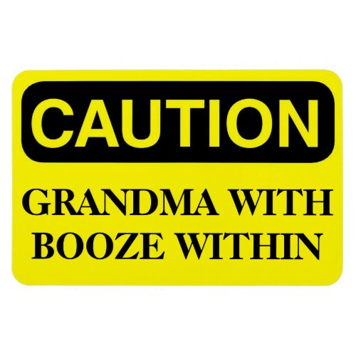 Funny Cruise Cabin Door Magnet _ Grandma Booze