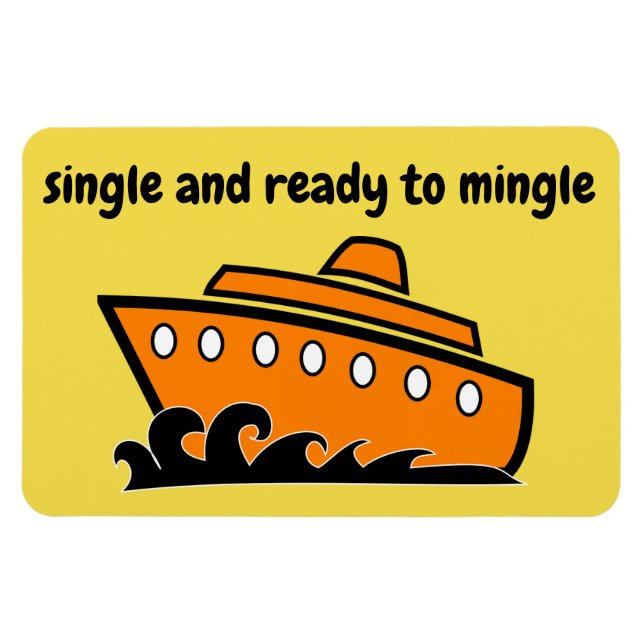 Funny Cruise Cabin Door Magnet - Single (Horizontal)