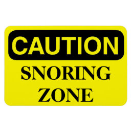 Funny Cruise Cabin Door Magnet - Snoring Zone