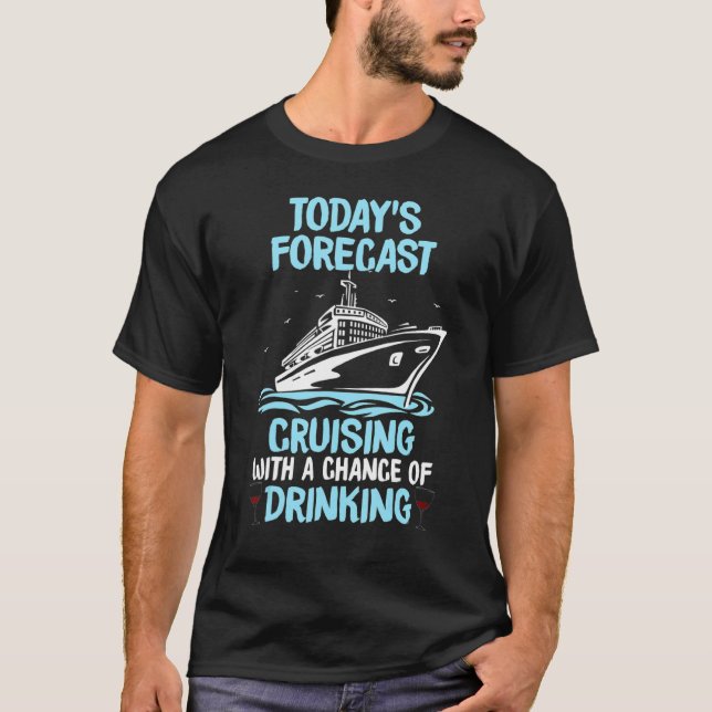 Funny Cruise Design For Men Women Cruising Boat Tr T-Shirt (Front)
