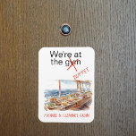 Funny Cruise Door Marker At the Gym Buffet Magnet<br><div class="desc">This design was created though digital art. It may be personalized in the area provide or customizing by choosing the click to customize further option and changing the name, initials or words. You may also change the text color and style or delete the text for an image only design. Contact...</div>