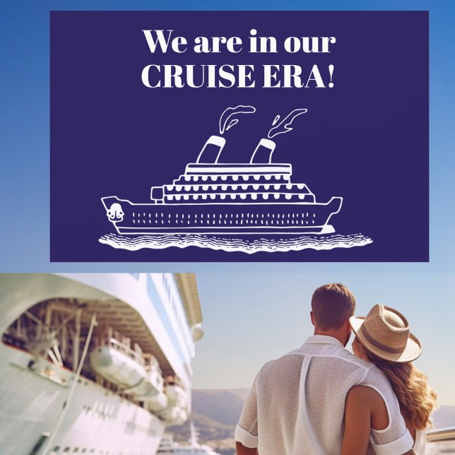 Funny Cruise Era Ship Car Magnet (Fun Cruise Ship Cabin Door Decor Magnet. Customize with own text message. )