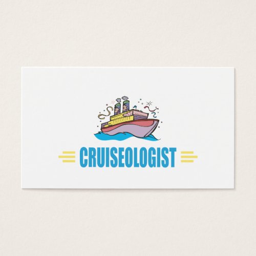 Funny Cruise Ship Business Card Template