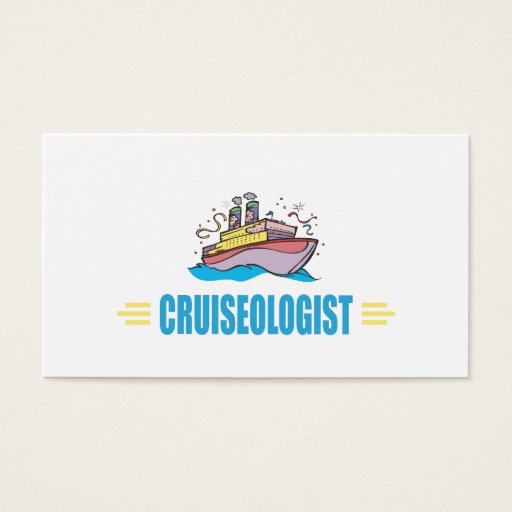 Customizable Funny Cruise Ship Business Card Template