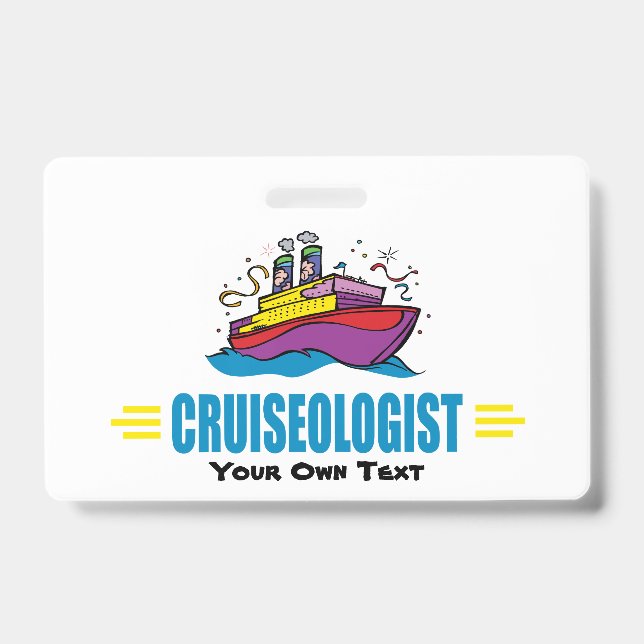 Funny Cruise Ship Badge (Front)