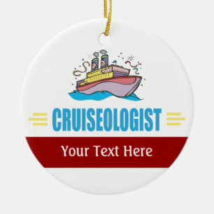 Funny Cruise Ship Ceramic Ornament