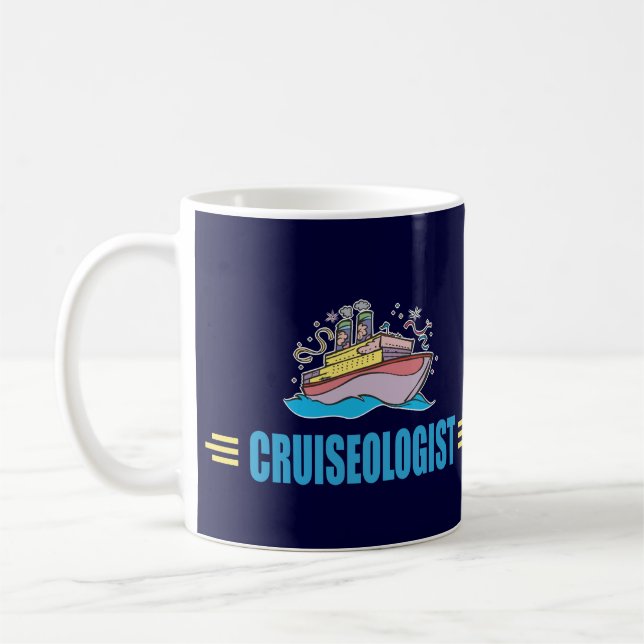 Funny Cruise Ship Coffee Mug (Left)