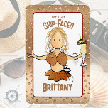 Funny Cruise Ship Door For Her Blonde Party Girl Magnet<br><div class="desc">Are you looking for a fun and funny magnet for your next cruise or girl's trip? You can customize this magnet with your name and message!</div>