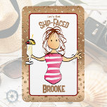Funny Cruise Ship Door For Her Drinking Magnet<br><div class="desc">Are you looking for a fun and funny magnet for your next cruise or girl's trip? You can customize this magnet with your name and message!</div>