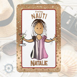 Funny Cruise Ship Door For Her Rose Gold Magnet<br><div class="desc">Are you looking for a fun and funny magnet for your next cruise or girl's trip? You can customize this magnet with your name and message!</div>