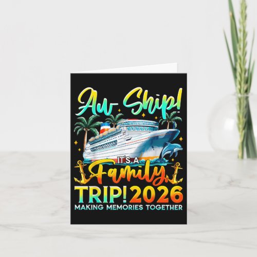 Funny Cruise Ship Family Trip Vacation 2026 Reunio