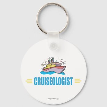 Funny Cruise Ship Keychain by OlogistShop at Zazzle