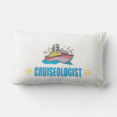 Funny Cruise Ship Lumbar Pillow (Back)